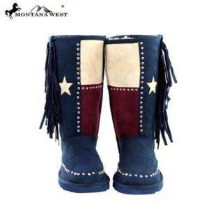 Montana West Texas Pride Collection Boots Navy